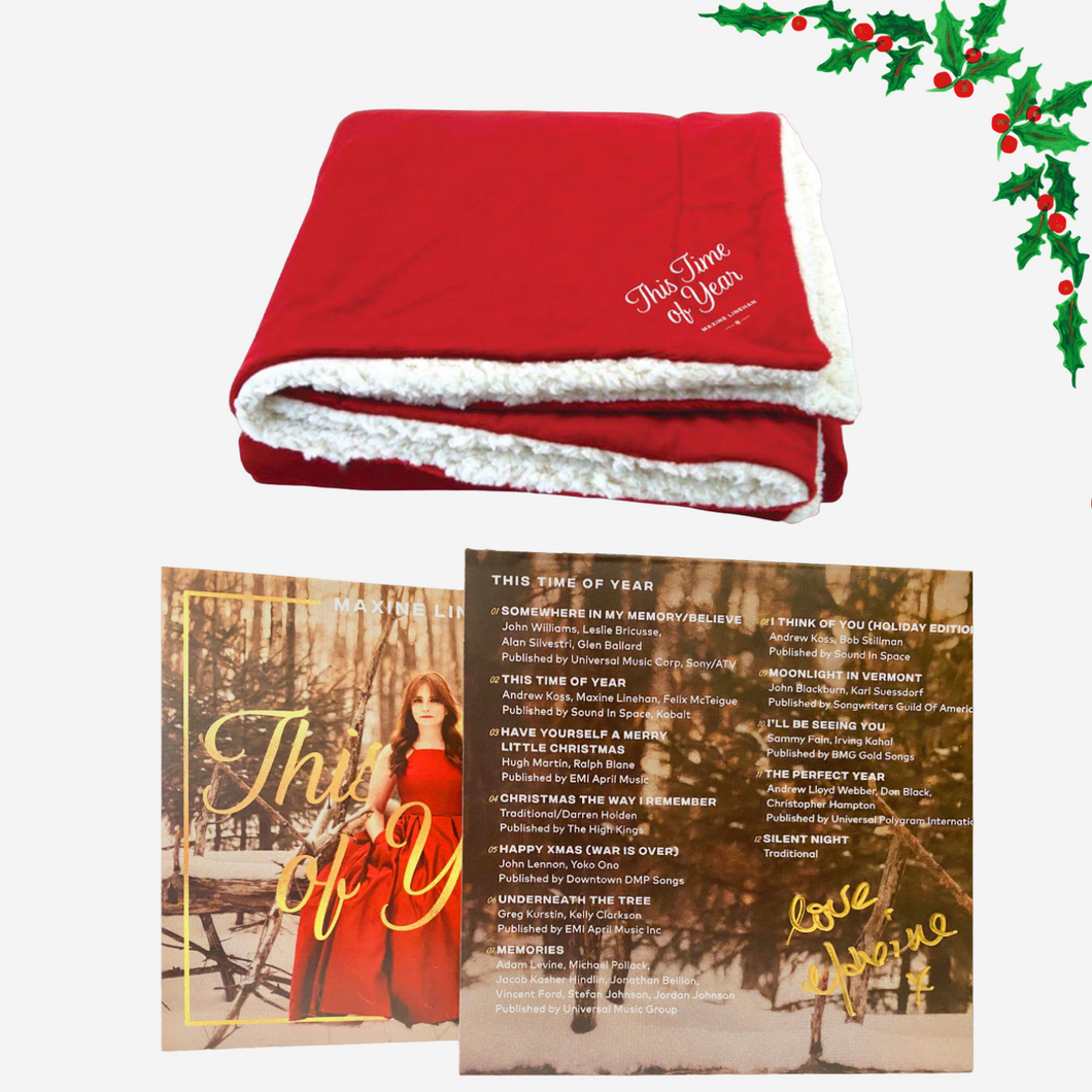 This Time Of Year - Signed CD + Faux Sherpa Blanket